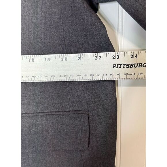 NWT Calvin Klein Plus Size Blazer 20 Gray One Button Suit Jacket Workwear Career - Picture 5 of 9